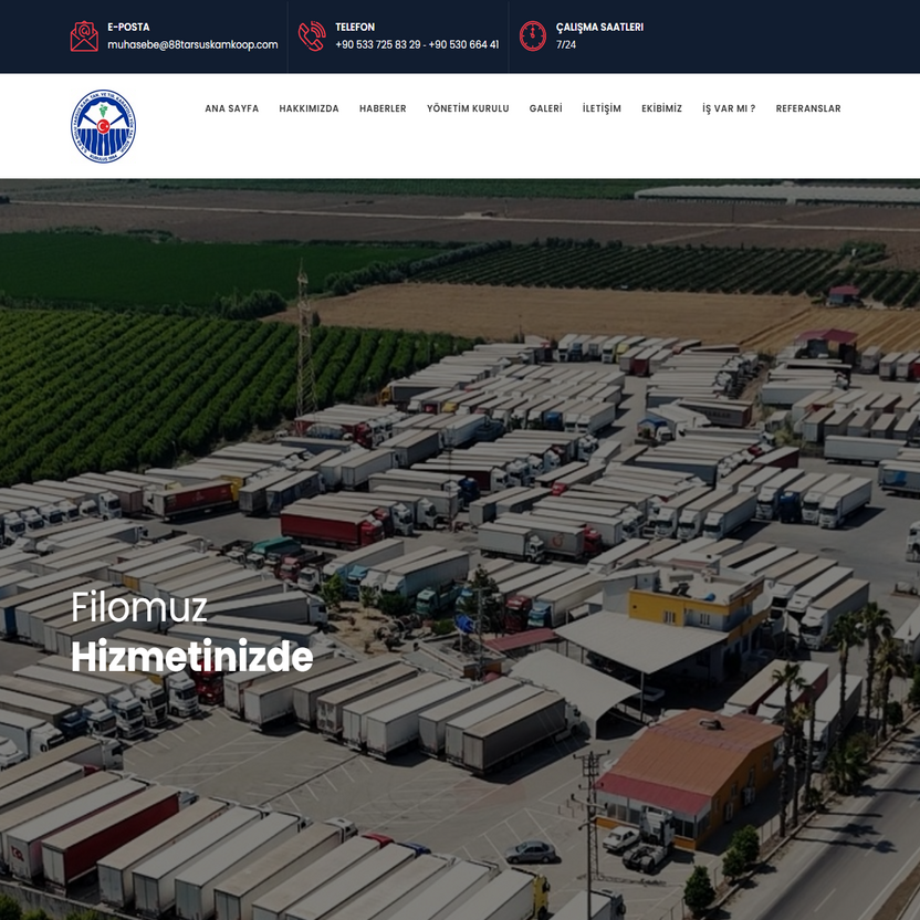 Taşıma Kooperatifi Web Sitesi